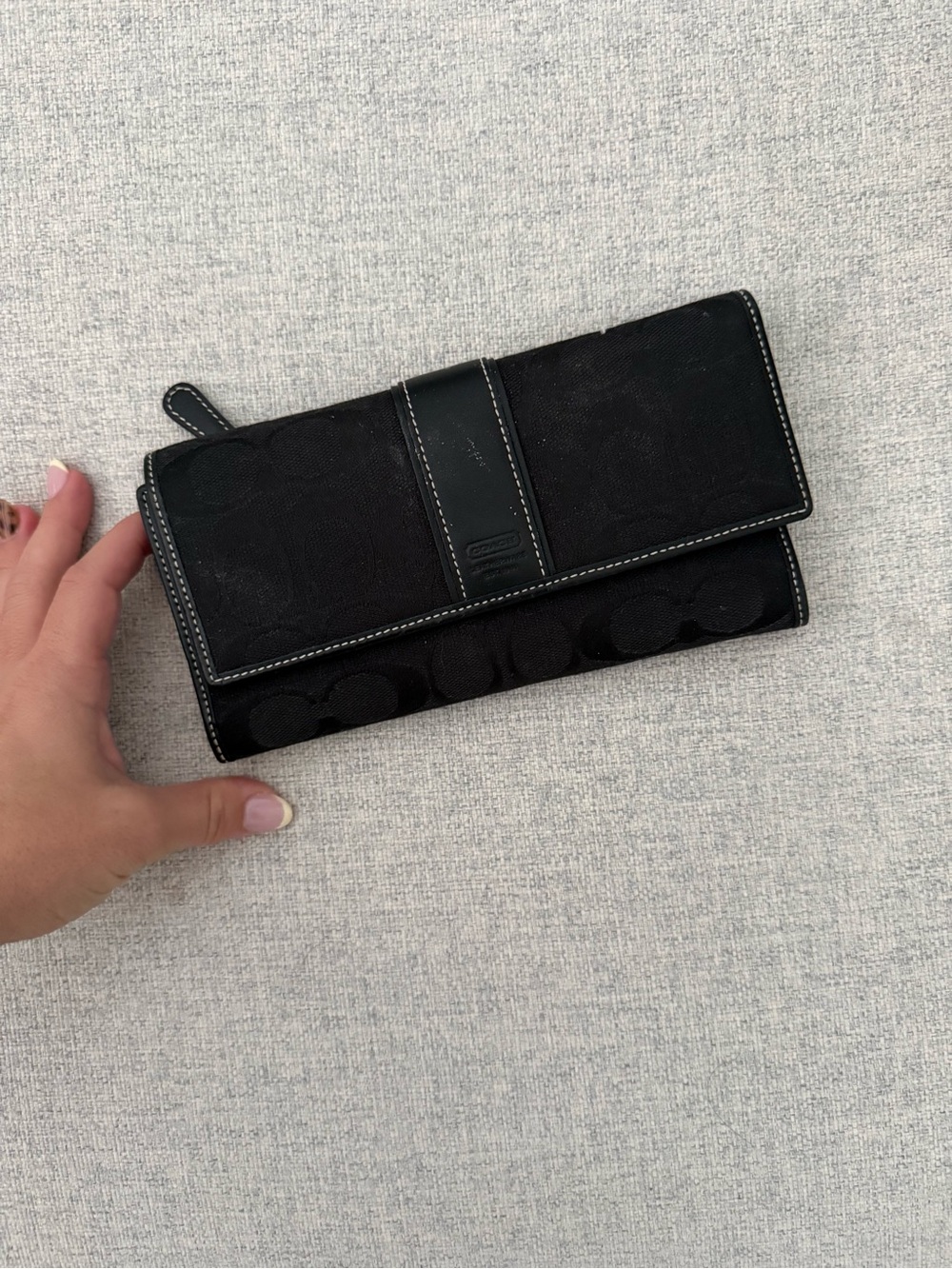 Coach Black Women's Signature Wallet Clutch